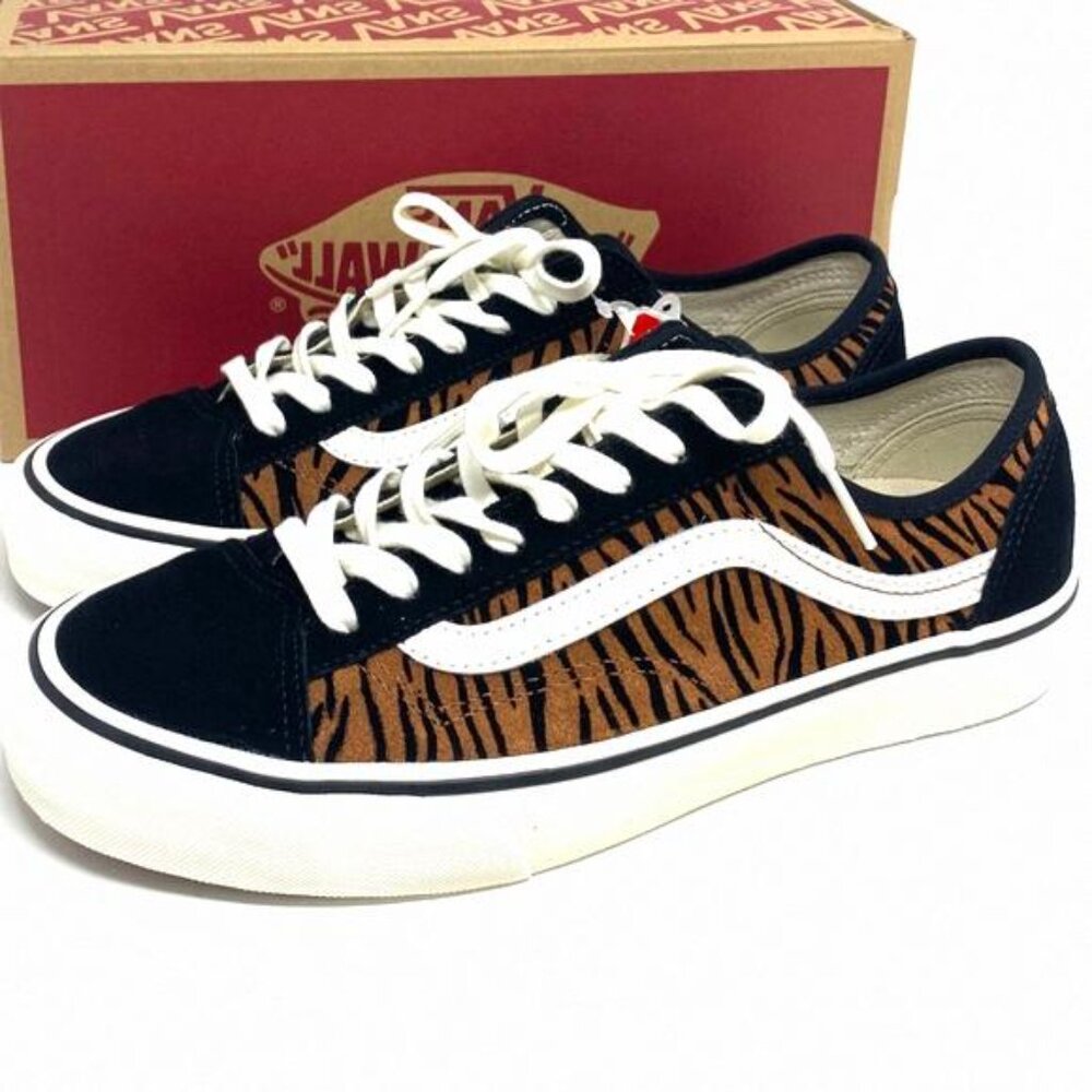 💖MEGA SALE💖VANS Women VN0A5HYR9ZY Style 36 Decon Brown Stripes Animal SF - Picture 7 of 11